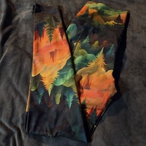 CVG Fall Forest Print Full Length Leggings *new style*